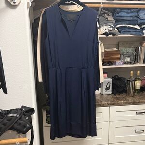 J. Crew Classic Navy Midi Dress